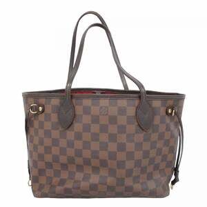 LOUIS VUITTON Authentic Brown Damier Neverfull PM Tote Bag